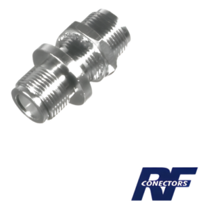 RF INDUSTRIES,LTD RFN-1023 – Adaptador de Chasis / Doble N Hembra / Montaje Frontal Doble D Plano / Cuerpo Plateado / Hermético