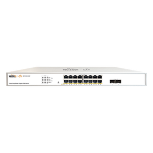 WI-TEK WI-PCES318GF – Switch Administrable PoE / 16 Puertos Gigabit PoE af/at / 2 SFP / 36 Gbps / Presupuesto PoE 240 W / Cloud Gratuito