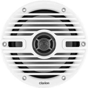 JL AUDIO 10-03193-00 – Altavoces náuticos Clarion® CMS 6.5" / 30 W RMS / 4 Ohmios / 87 dB / 55 Hz-20 KHz / RGB LED / Blanco y Negro Clásico