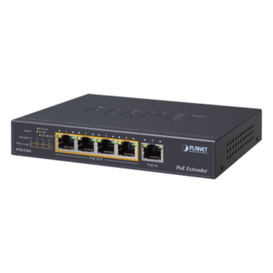 PLANET POE-E304 – Extensor PoE / 65W Ultra PoE / 4 Puertos Gigabit / 200 m / 656 ft / 10 Gbps Switch