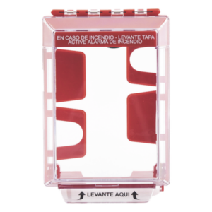 STI STI-14220FR-ES – Cubierta Protectora Transparente / Bajo Perfil / Notificación Audible y Visible 105 dB / Estabilizado UV / Rango -40 a 121°C (-40 a 250°F) / ADA