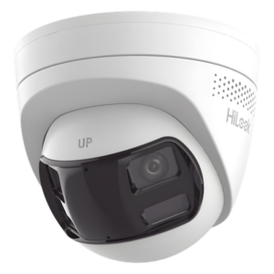 HiLook by HIKVISION IPC-T260HAD-LUF/SL – Cámara Turret IP / 6 Megapixel / Panorámica 180° / Dual Light 30 m (98.4 ft) / PoE / Audio Bidireccional / IP67