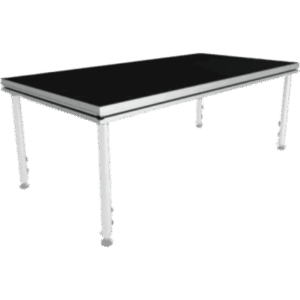 SHINESTAGE YS4 – Tarima Modular para Escenario / 200 x 100 cm / Estructura de Aluminio / Superficie Antideslizante / 7.8 cm de Altura
