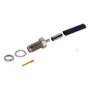 RF INDUSTRIES,LTD RSA-3252-B – Conector SMA / Hembra / Montaje Chasis D Plano / Anillo Plegable / 12.4 GHz / 50 Ohm / RG-174/U