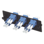 PANDUIT FAP6WBUDLCZ – Placa Acopladora de Fibra Óptica / 12 Fibras LC Duplex / Monomodo OS1/OS2 / Zirconia Cerámica / Color Azul