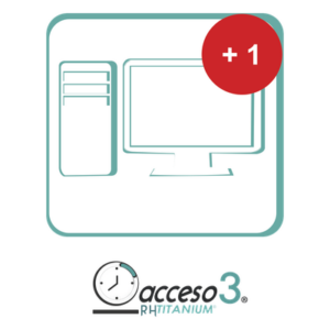 AccessPRO TITANIUMEST – Licencia de Activación Adicional / Software Tiempo y Asistencia / 1 PC Extra o Reemplazo / Compatible con Nómina / Entrega Virtual