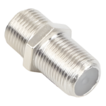 RF INDUSTRIES,LTD RFF-1476 – Adaptador Barril Coaxial / Conector F Hembra a F Hembra / 75 Ohm / Montaje en Línea / Zinc Niquelado / Aislante de Polietileno