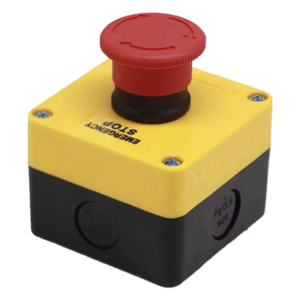 ACCESSPRO XBS-S-T01 – Botón de Parada Enclavado / IP40 / 24 VCC / 72 x 72 x 58 mm / Montaje Frontal / Barreras Vehiculares