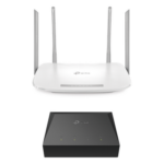 TP-LINK KITONU-EC220G5 – Kit ONU Gigabit / Router Wi-Fi AC1200 / 4 Puertos LAN Gigabit / 4 Antenas Omnidireccionales / Administración Remota TR-069 / IPv6