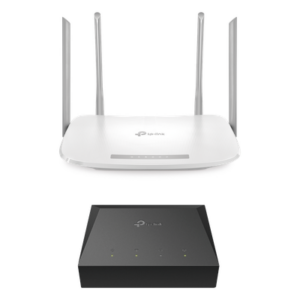 TP-LINK KITONU-EC220G5 – Kit ONU Gigabit / Router Wi-Fi AC1200 / 4 Puertos LAN Gigabit / 4 Antenas Omnidireccionales / Administración Remota TR-069 / IPv6