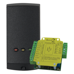 RCI - DORMAKABA 9321 – Lector de Proximidad Autónomo / 10,000 Usuarios / Montaje Superficie o Parteluz / Exterior / 12 VCC / Fail-Secure/Fail-Safe