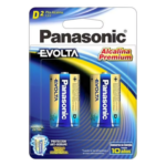 PANASONIC LR20EGL/2B – Pila Alcalina Tipo D / 1.5 V / Blíster 2 Piezas / 34.2 mm Diámetro / 61.5 mm Longitud