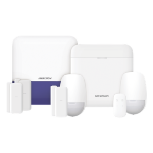 HIKVISION DS-PWA48-KSV2 – Kit de Alarma Inalámbrica / 48 Zonas / GSM 3G/4G Dual SIM / Wi-Fi 2.4 GHz / Sirena Exterior / Batería 35 h