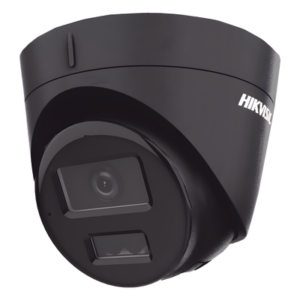 HIKVISION DS-2CD1343G2-LIUF/BLACK – Cámara Turret IP / 4 Megapixel / Dual Light 30 m (98.4 ft) / WDR 120 dB / AcuSense Lite / IP67 / PoE / Micrófono Integrado