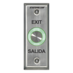 ENFORCER SECOLARM SD6176SS1Q – Botón de Salida Piezoeléctrico / IP65 / LED Bicolor Verde-Rojo / Toggle y Temporizador 1-30 s / Contactos NA/NC 2A / Acero Inoxidable