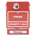 HOCHIKI DCP-AMS-KL-LP/S – Estación Manual Direccionable / Doble Acción / LEDs Bicolor / Metal / Caja 4'
