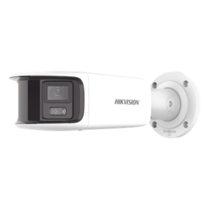 HIKVISION DS-2CD2T87G2-PLSU/SL(C) – Cámara Bala IP Panorámica / 8 Megapixel (4K) / Dual Lente 4 mm / 180° / ColorVu 24/7 / Luz Blanca 40 m (131.2 ft) / WDR 130 dB / IP67 / PoE