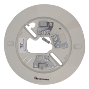 HOCHIKI NS6-220 – Base de 6" / Sin electrónica / Terminación integrada / 150mA @ 33V / Contactos relé 2A / 4' caja octogonal