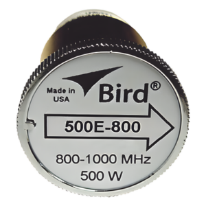 BIRD TECHNOLOGIES 500E-800 – Elemento de medición / 500 W / 800-1000 MHz / Conector N hembra / 7/8"