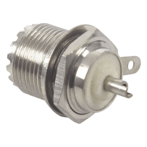 RF INDUSTRIES,LTD RFU-523-T – Conector UHF Hembra / Montaje Frontal D Plano / Cuerpo Níquel / Contacto Plata / Aislante Teflón