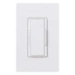 LUTRON ELECTRONICS RRDPROWH – Atenuador de Pared Maestro RF PRO / 250 W LED / 500 W Incandescente / Fase Seleccionable / Neutro Opcional / RadioRA 2 y 3 / RF 431-437 MHz