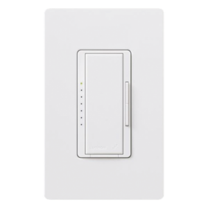 LUTRON ELECTRONICS RRDPROWH – Atenuador de Pared Maestro RF PRO / 250 W LED / 500 W Incandescente / Fase Seleccionable / Neutro Opcional / RadioRA 2 y 3 / RF 431-437 MHz