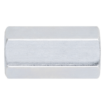 INDEX MAH-P012 – Cople Hexagonal Roscado / 1/2" / Longitud Total 1 1/4" / Llave de Tuerca 5/8" / Acabado Cincado