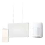 HONEYWELL HOME RESIDEO KITRFH – Kit Inalámbrico de Arranque / Receptor 5881ENH / 4 Contactos Magnéticos / Detector PIR Serie 5800 / Batería Litio 3 a 5 Años / Panel Vista