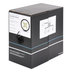 LINKEDPRO BY EPCOM PRO-CAT5-EXT-LITES – Bobina de Cable / Cat5e / UTP / 24 AWG / 305 m (1000 ft) / Exterior CMX / UV / Negro