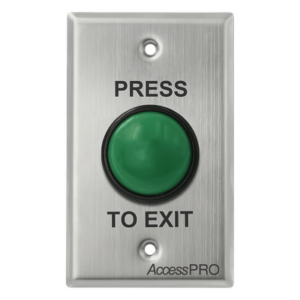 ACCESSPRO APB-870M5-W – Botón de Emergencia Tipo Hongo / IP66 / Acero Inoxidable / Contacto NO/COM/NC / 24 VDC 1.5 A / -20°C a 55°C
