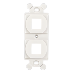 PANDUIT NK2106MFEI – Marco de Módulo Dúplex / 2 Espacios Keystone / NEMA 106 / ABS / 4.10 x 3.28 in (13.5 x 10.8 ft equivalente lineal por pieza)