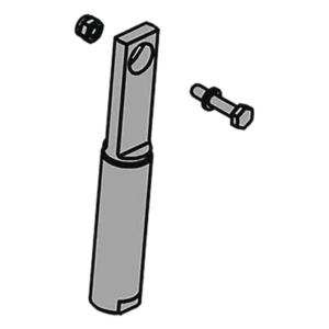 FAAC 63000109 – Horquilla con rótula / Barrera vehicular / Acero resistente / Movimiento 90° / Anti-vibración / 2.3 ft compatibilidad