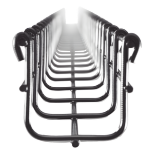 CHAROFIL CH-54-50EZ – Charola Tipo Malla / 54 mm Peralte / 50 mm Ancho / 3 m (9.84 ft) / Electro Zinc / 43 Cables Cat6