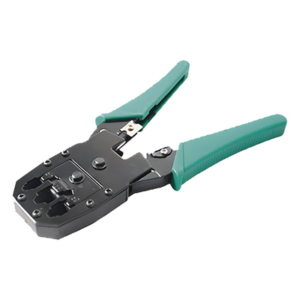 EPCOM POWERLINE SYSRJ45CT – Pinzas Ponchadoras / RJ11-RJ12-RJ45 / Cat5e-Cat6-Cat6a / 4-6-8 Conductores / Corte y Pelado Integrados