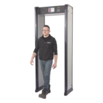 RANGER SECURITY DETECTORS INTELL-233-ZIR – Arco Detector de Metales / 33 Zonas de Detección / Sensor IR Anti-Falsas Alarmas / Certificación FAA / Anclaje para Piso