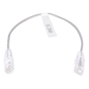 LINKEDPRO BY EPCOM LP-UT6-030-GY28 – Cable de Parcheo Slim UTP / Cat6 / 30 cm (0.98 ft) / 28 AWG / RJ45 / Gris