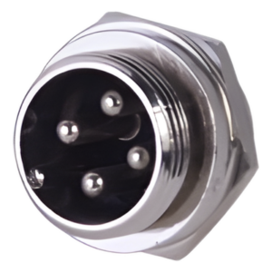 SYSCOM M24 – Conector para Micrófono / 4 Pines / Diseño Compacto / Compatible Audio Estándar