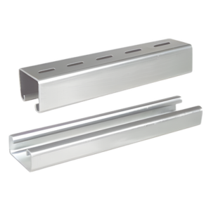 CHAROFIL UNP-4X4-U10-EZ – Unicanal Perforado / 4x4 U10 / 3000 mm (9.84 ft) / Acabado ElectroZinc