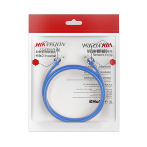 HIKVISION DS-1NP6UEC0-100-B – Cable de Parcheo / UTP / Cat. 6 / 24 AWG / 1 Metro (3.28 Pies) / Azul / PoE+ / Interior