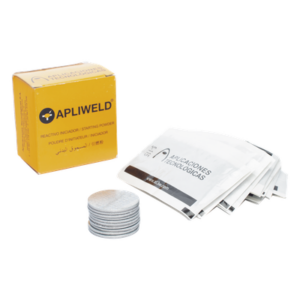 APLICACIONES TECNOLOGICAS AT012N – Tabletas de Soldadura Exotérmica ApliWeld-T / Compuesto Ø43 mm / 20 Piezas / Unión Molecular Permanente / Alta Conductividad
