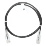 LINKEDPRO BY EPCOM LP-UT6-100-BK-28 – Cable de Parcheo Slim UTP Cat6 / 1 Metro (3.28 Pies) / 28 AWG / Negro / 1 Gbps+
