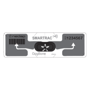 NEDAP 9567755 – Etiqueta UHF para Exterior / Identificación Vehicular / Pasiva EPC Gen 2 / Alcance 12 m (39.4 ft) / IP65 / Adhesivo Transparente / Resistente UV y Vandalismo