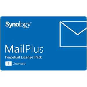 SYNOLOGY MAILPLUS 5 LICENSES – Licencias de Servidor de Correo / 5 Cuentas Permanentes / Migración entre NAS / Alta Disponibilidad / Hasta 21,000 Usuarios