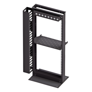 LINKEDPRO BY EPCOM KIT-ORG-24 – Kit Organizador de Rack / 24 Unidades / PDU 8 Conexiones / Gestión Vertical de Cables / Charola 2 Unidades / Tornillería Incluida