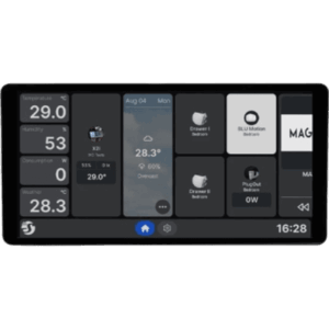SHELLY SHELLYWALLDISPLAYX2I – Panel de Control Inteligente para Hogar / Pantalla Táctil 6,95 pulgadas / Resolución 1440 x 720 px / S.O. Android/ Wi-Fi / Bluetooth 5 / Sensor de Luz y Proximidad