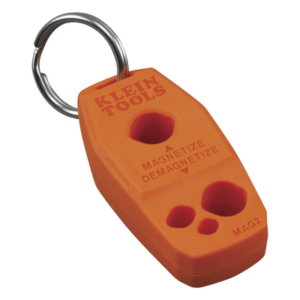 KLEIN TOOLS MAG2 – Magnetizador Desmagnetizador / Imanes Tierra Rara / Destornilladores Precisión y Estándar / Llavero Acero Inoxidable / Sin Baterías