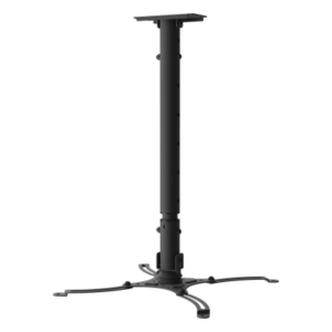 PEERLESS TVPRO10 – Soporte de Techo para Proyector / Extensible 17" a 25.5" / Capacidad 10 kg / Ajuste Vertical 39.59" a 63.21" / Rotación 360° / Inclinación +20°/-5°