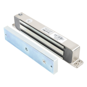 ACCESSPRO MAG350H – Chapa Magnética / 350 lbs / Montaje Superficial / IP68 / Exterior / 12V CD o 24V CD / -10 a +55°C