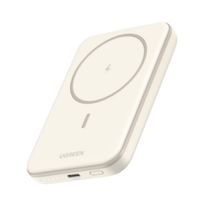 UGREEN 25207 – Power Bank MagSafe de 5000mAh | 15W | Carga Inalámbrica y por Cable USB-C | Sistema de Protección Inteligente | Tecnología de Carga Rápida | Ultra Delgado | Ultra ligero | Compatible con iPhone 15/14/13/12 | Color Beige.
