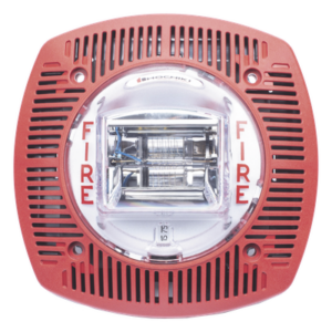 HOCHIKI SSPK-24PR – Bocina con estrobo para pared color roja